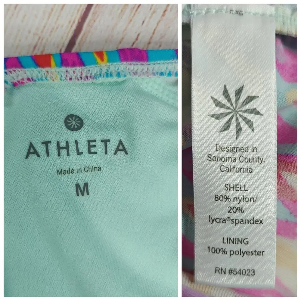 Athleta Boscabell High Neck Tankini sz M